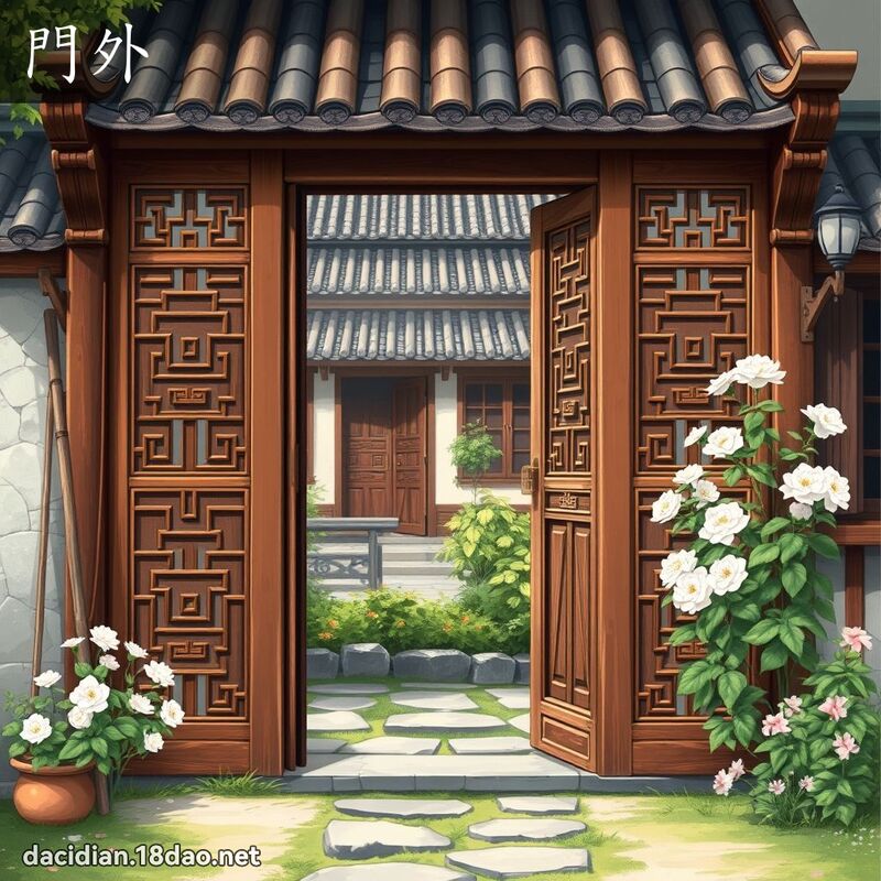 門外 - 國語大辭典配圖