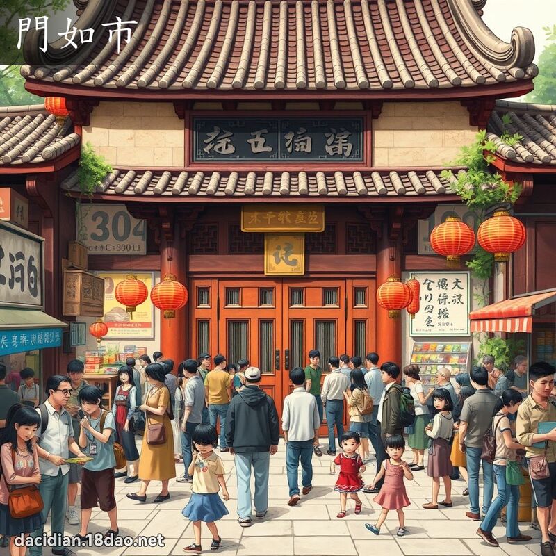 門如市 - 國語大辭典配圖