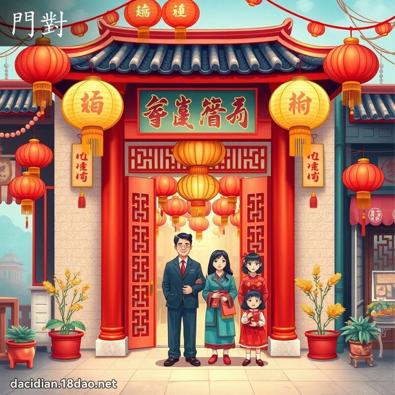 门对 - 国语大辞典配图
