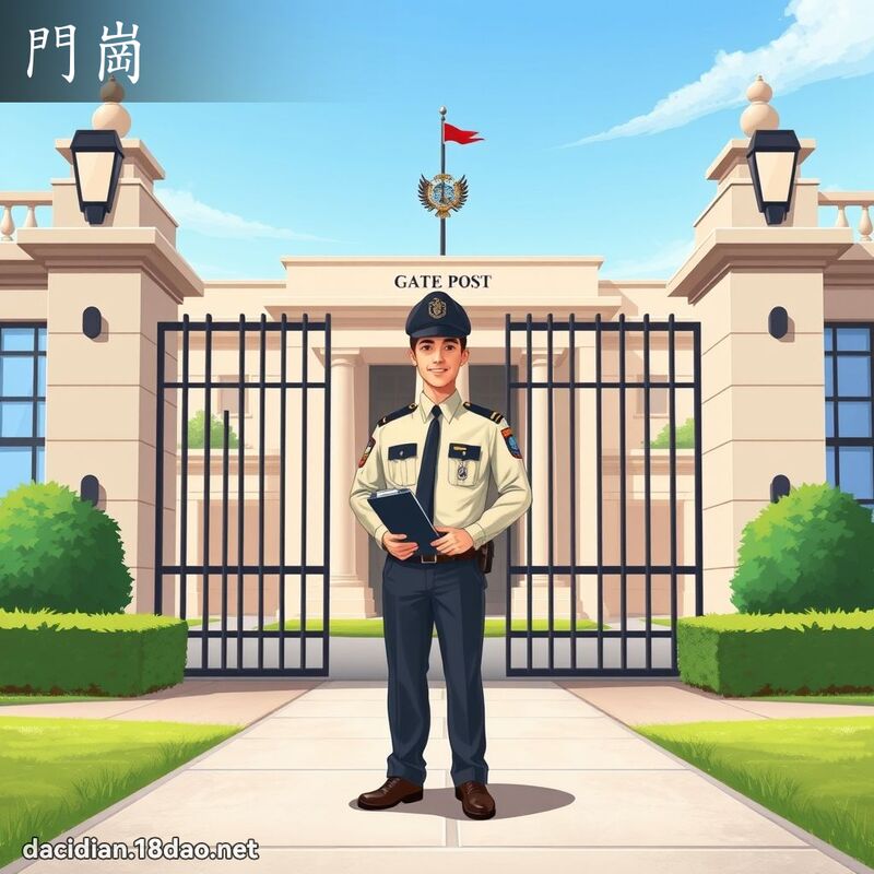門崗 - 國語大辭典配圖