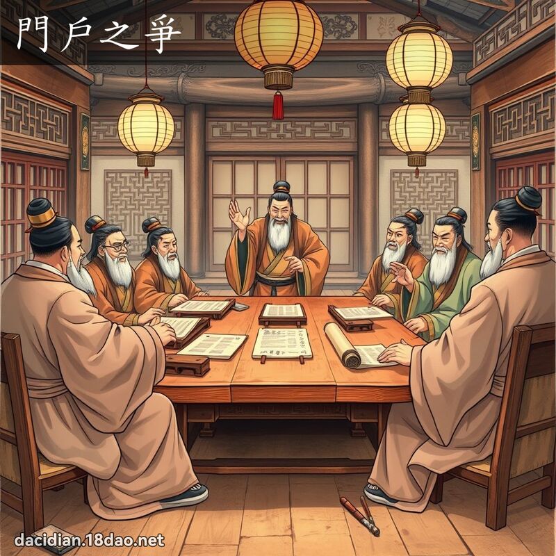 門戶之爭 - 國語大辭典配圖