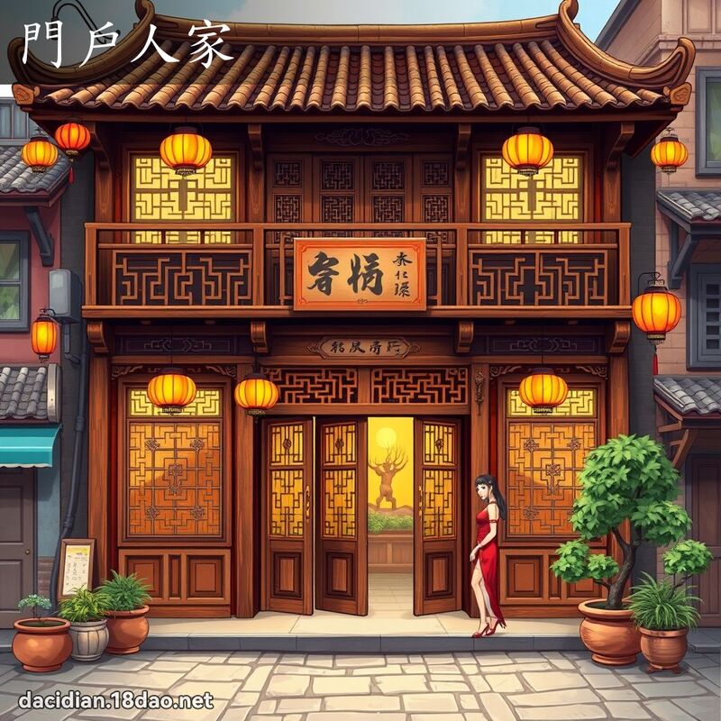 門戶人家 - 國語大辭典配圖