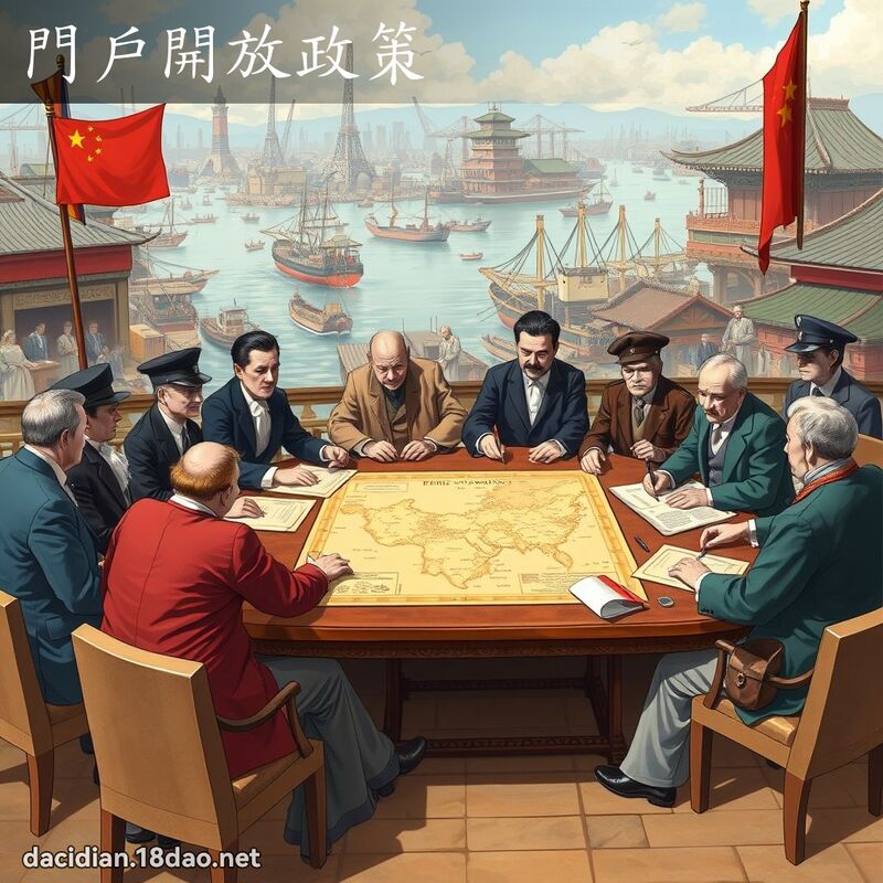 門戶開放政策 - 國語大辭典配圖