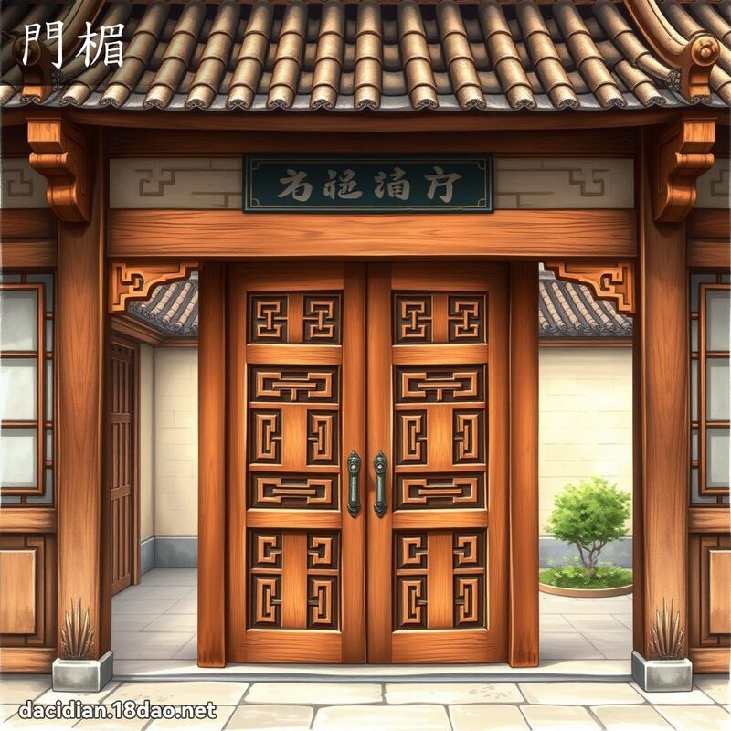 門楣 - 國語大辭典配圖