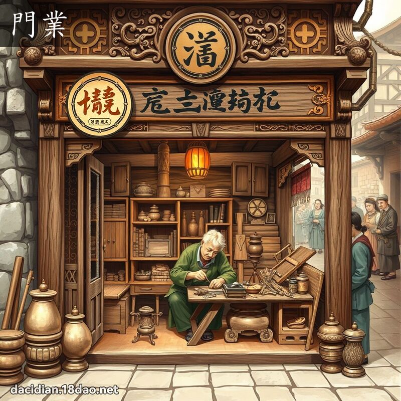 門業 - 國語大辭典配圖