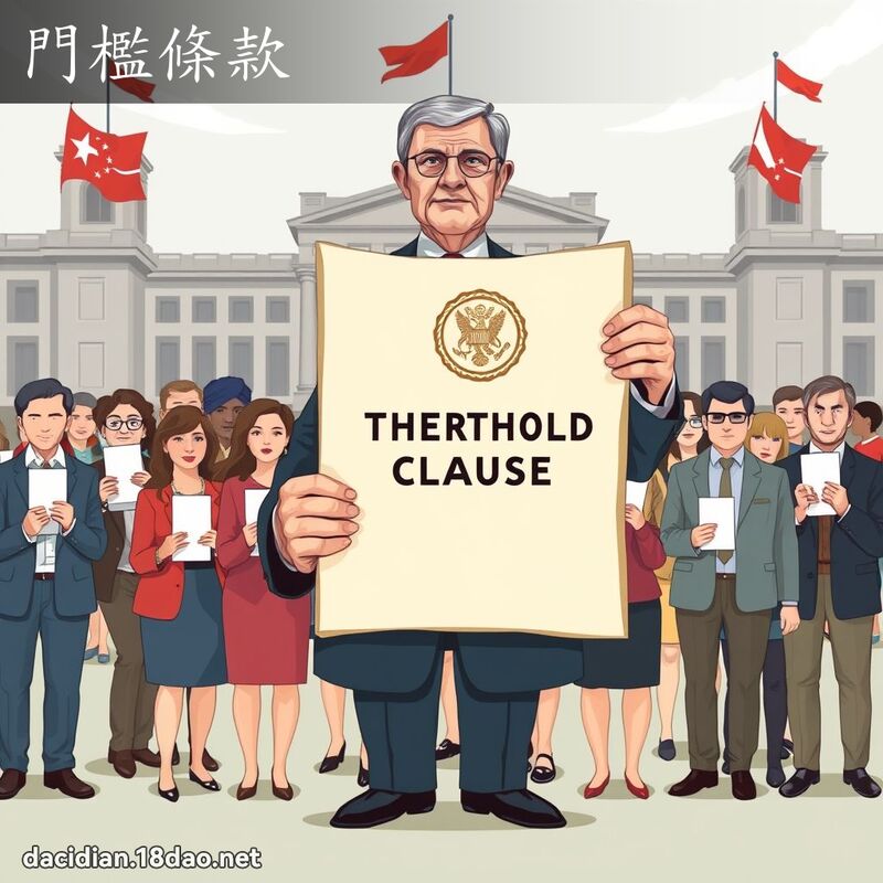 門檻條款 - 國語大辭典配圖