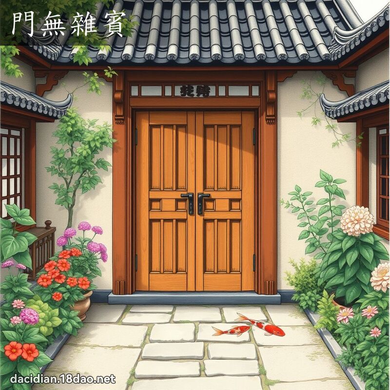 门无杂宾 - 国语大辞典配图