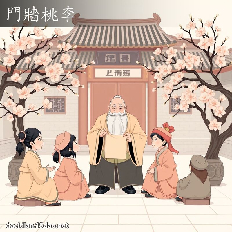 門牆桃李 - 國語大辭典配圖