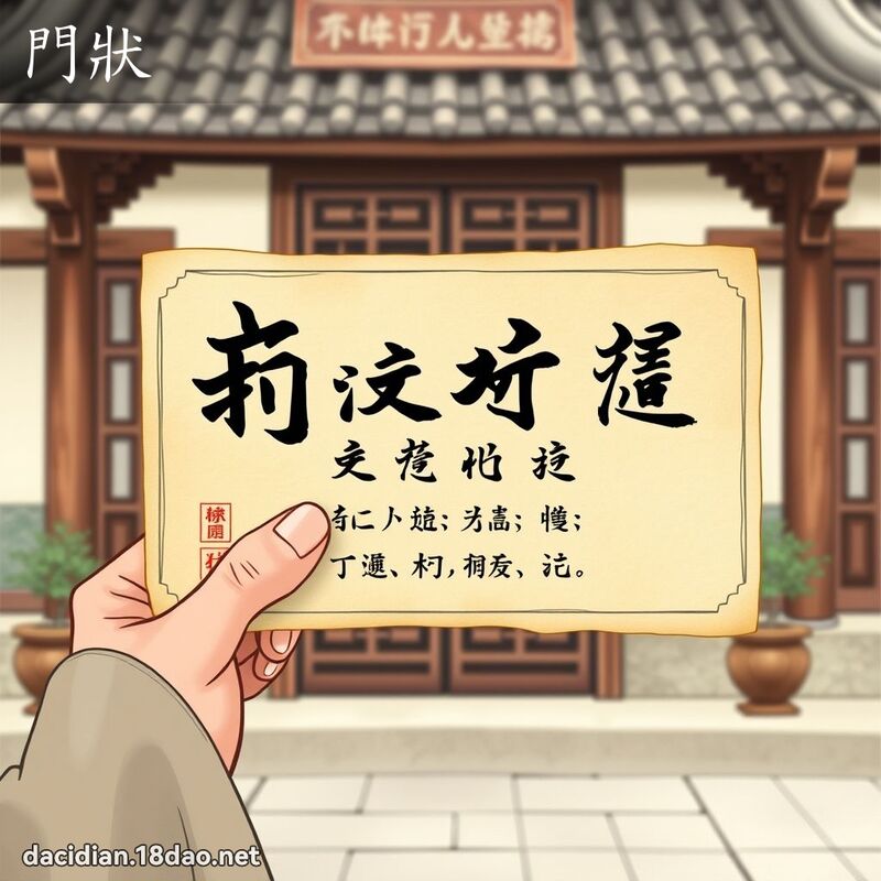 门状 - 国语大辞典配图