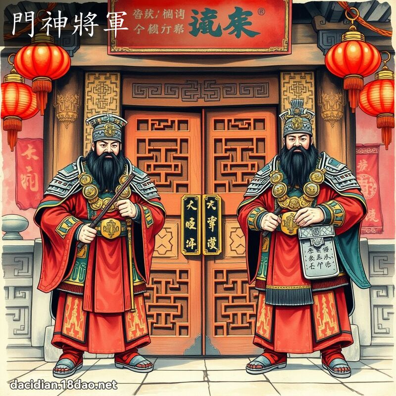 門神將軍 - 國語大辭典配圖