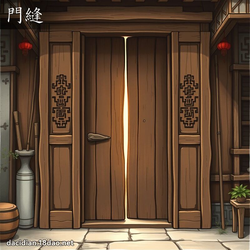 门缝 - 国语大辞典配图