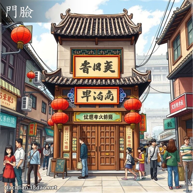门脸 - 国语大辞典配图