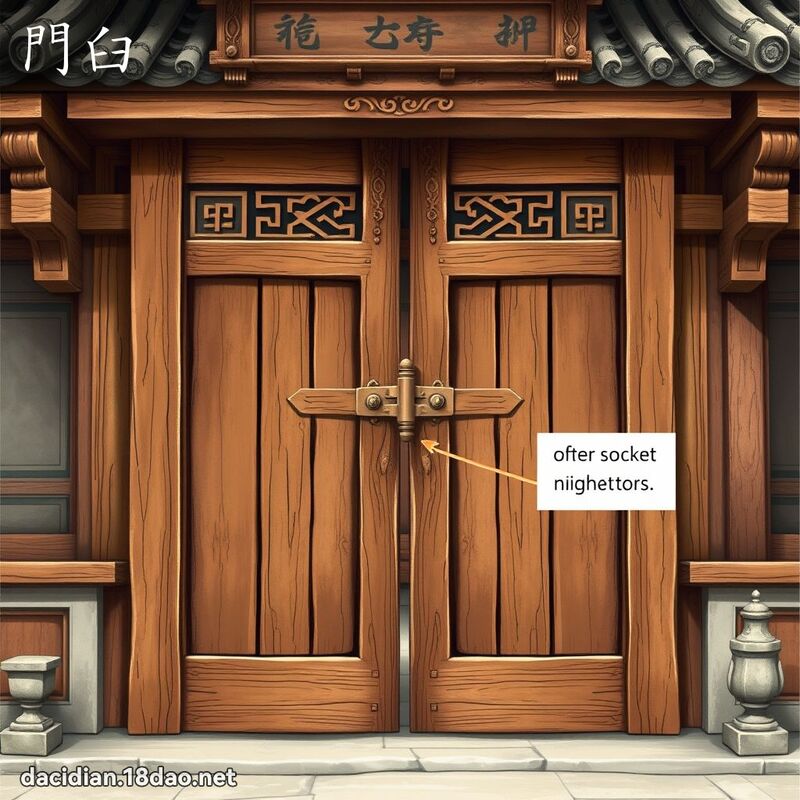 门臼 - 国语大辞典配图