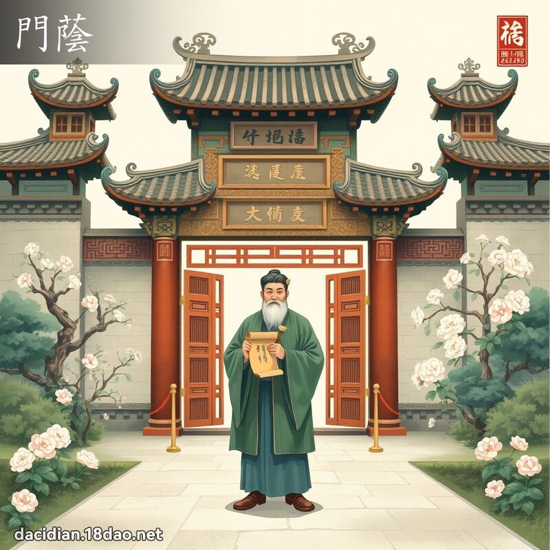 門蔭 - 國語大辭典配圖