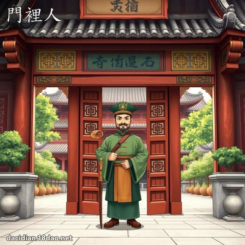 門裡人 - 國語大辭典配圖