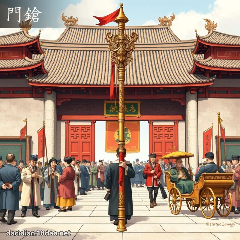 门鎗 - 国语大辞典配图