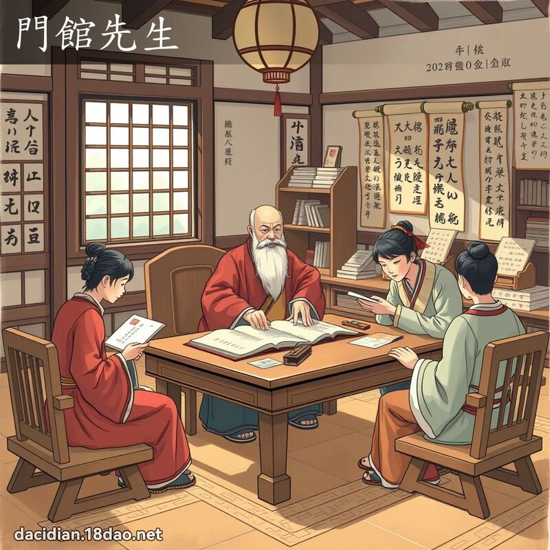 門館先生 - 國語大辭典配圖