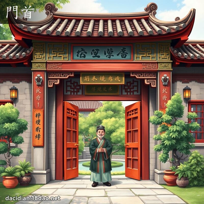 門首 - 國語大辭典配圖
