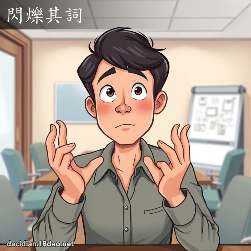 闪烁其词 - 国语大辞典配图