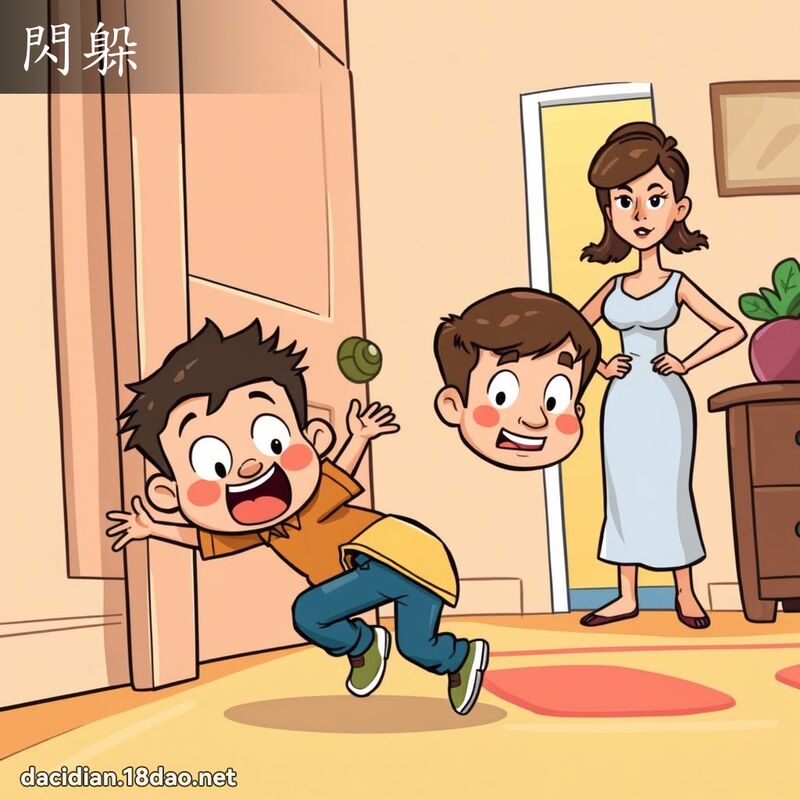 闪躲 - 国语大辞典配图