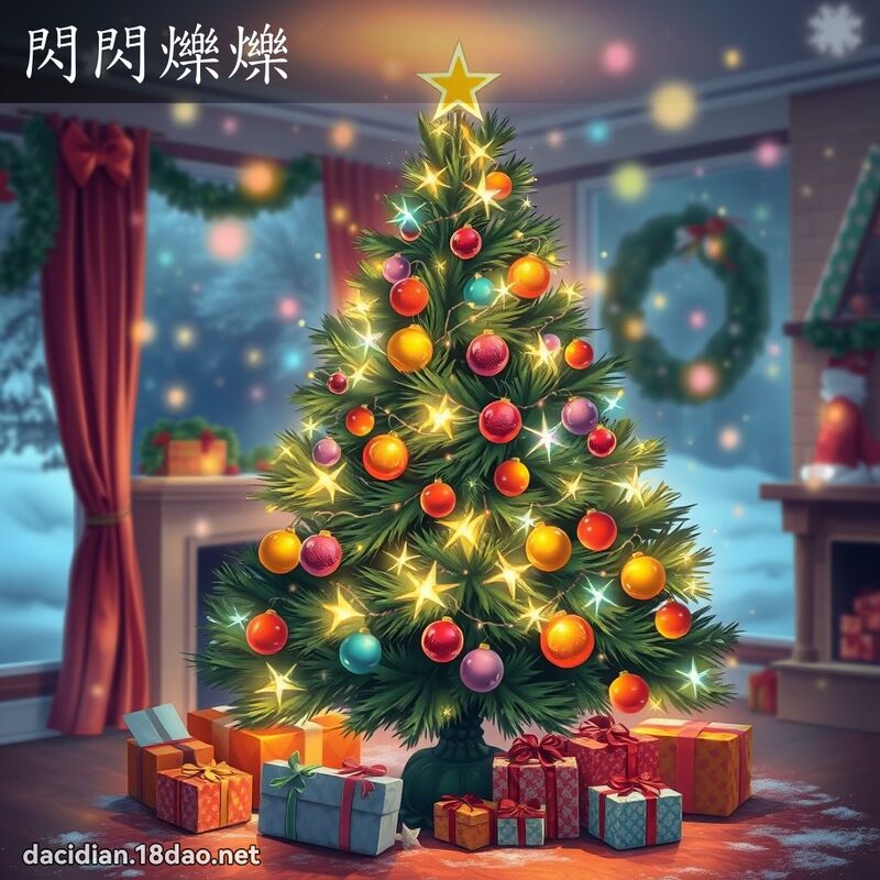 閃閃爍爍 - 國語大辭典配圖