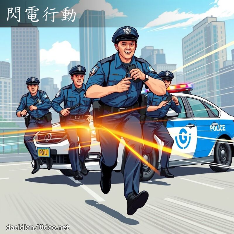 閃電行動 - 國語大辭典配圖