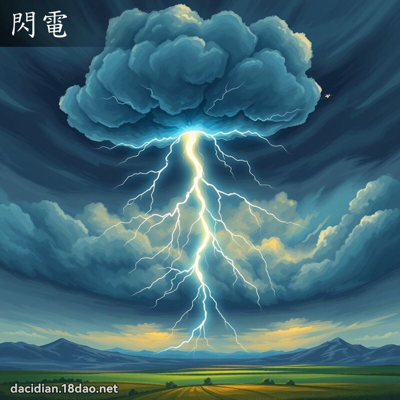 閃電 - 國語大辭典配圖