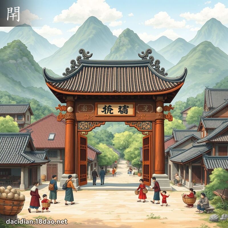 閈 - 国语大辞典配图