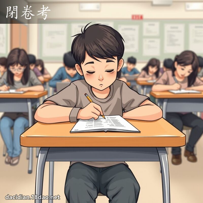 闭卷考 - 国语大辞典配图