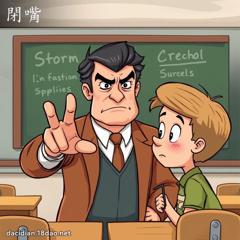 闭嘴 - 国语大辞典配图