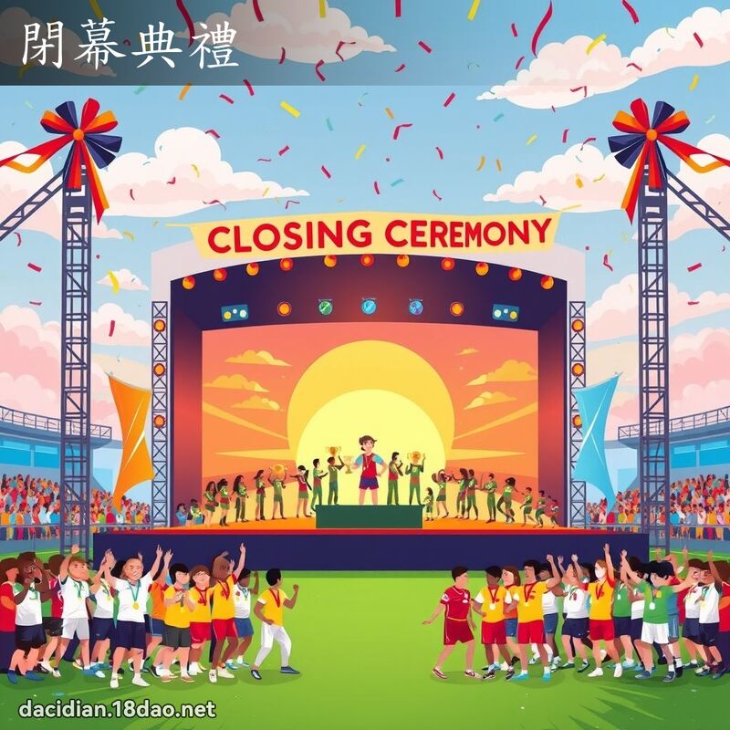 閉幕典禮 - 國語大辭典配圖