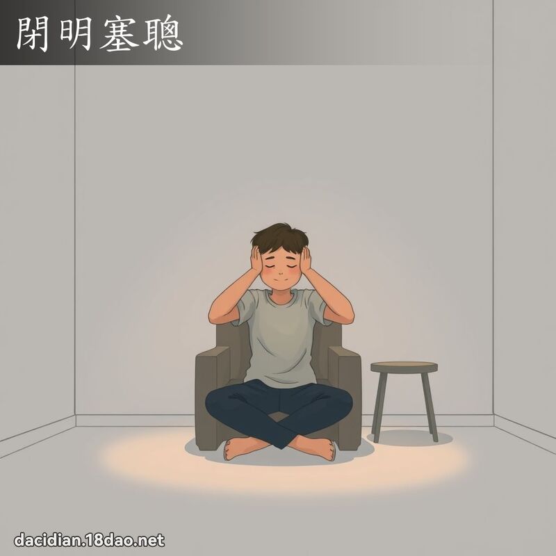 閉明塞聰 - 國語大辭典配圖