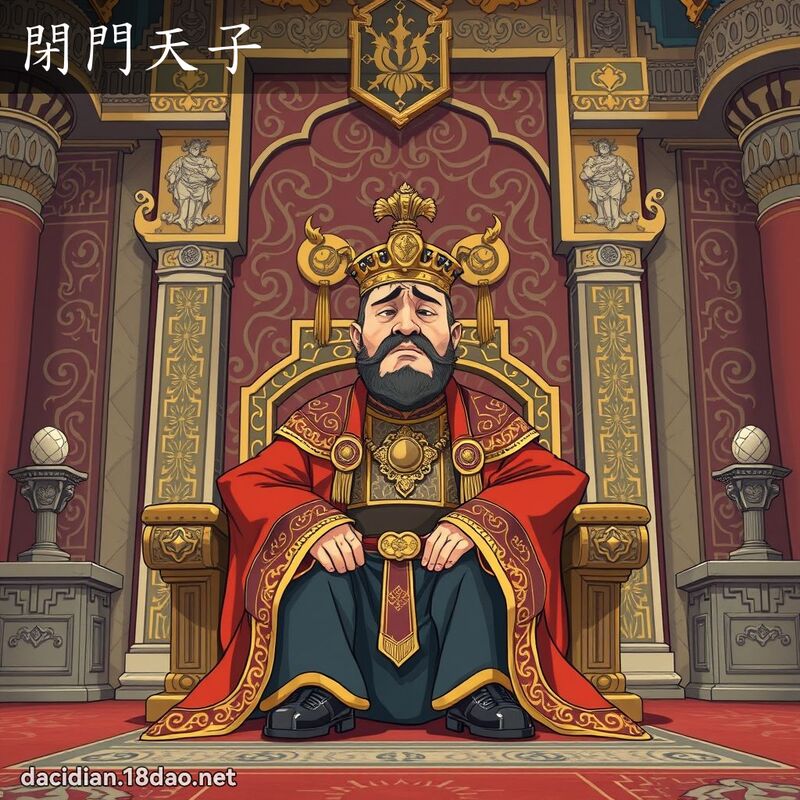閉門天子 - 國語大辭典配圖