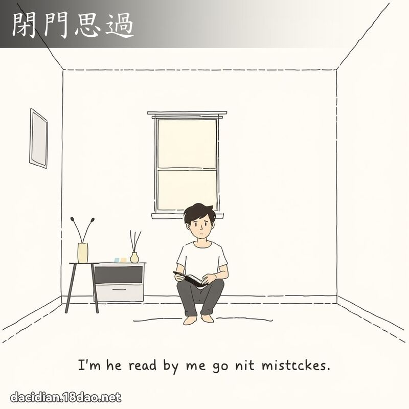 闭门思过 - 国语大辞典配图