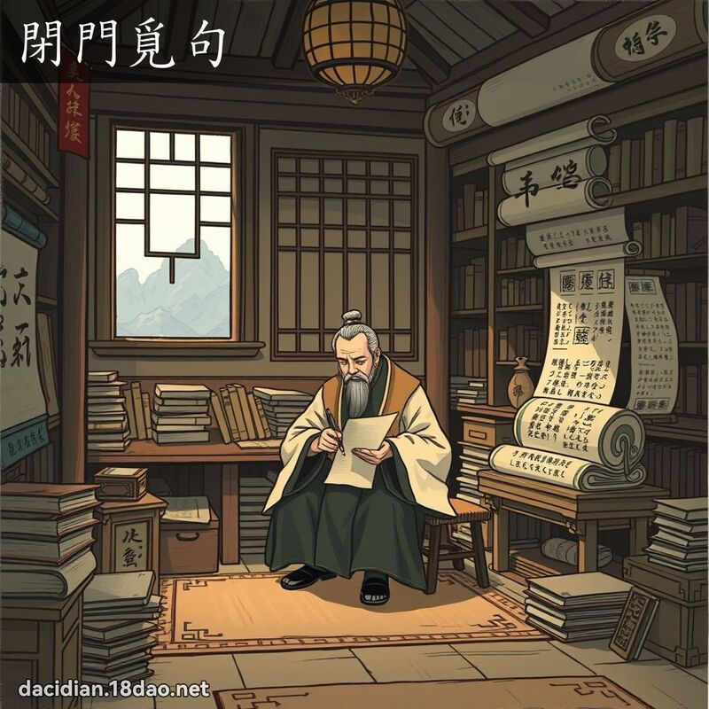 閉門覓句 - 國語大辭典配圖