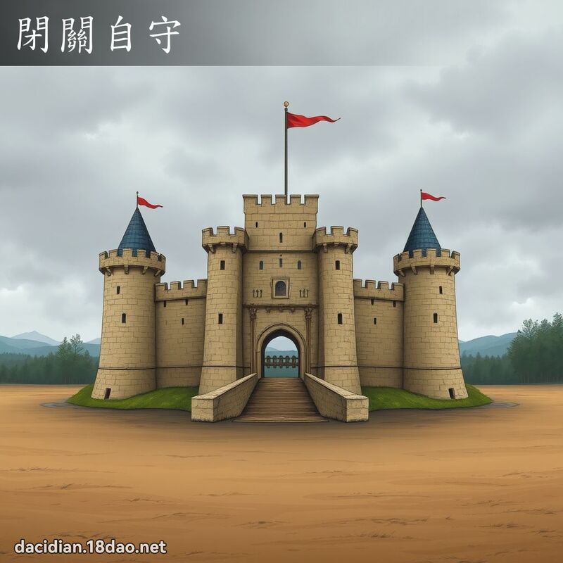 閉關自守 - 國語大辭典配圖