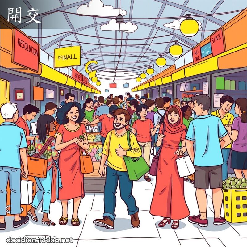 开交 - 国语大辞典配图