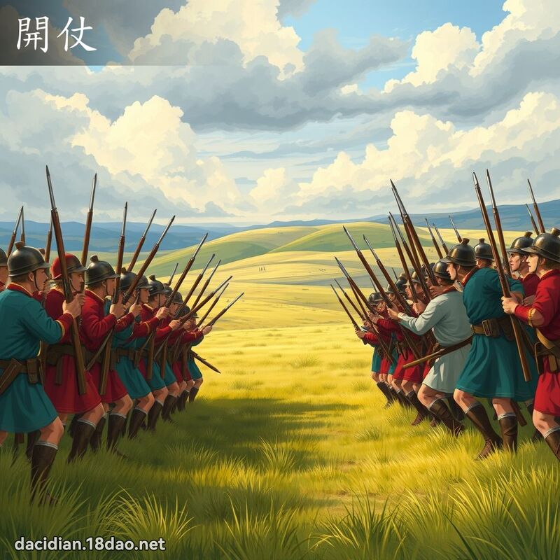 開仗 - 國語大辭典配圖