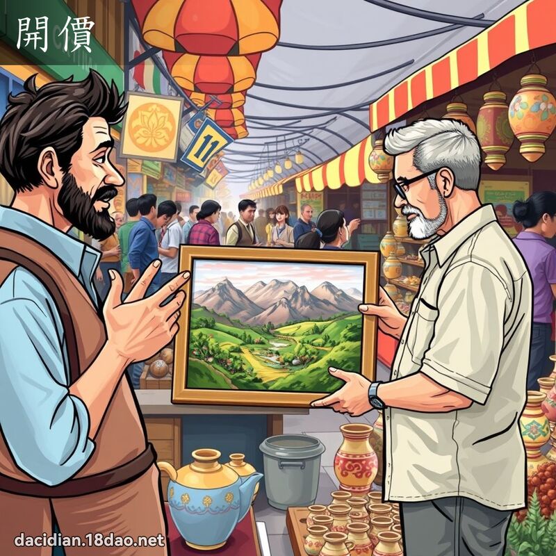 開價 - 國語大辭典配圖