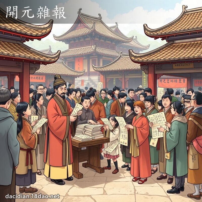 开元杂报 - 国语大辞典配图