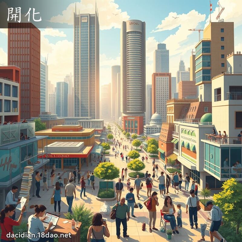 詞語: 開化 (多意詞)