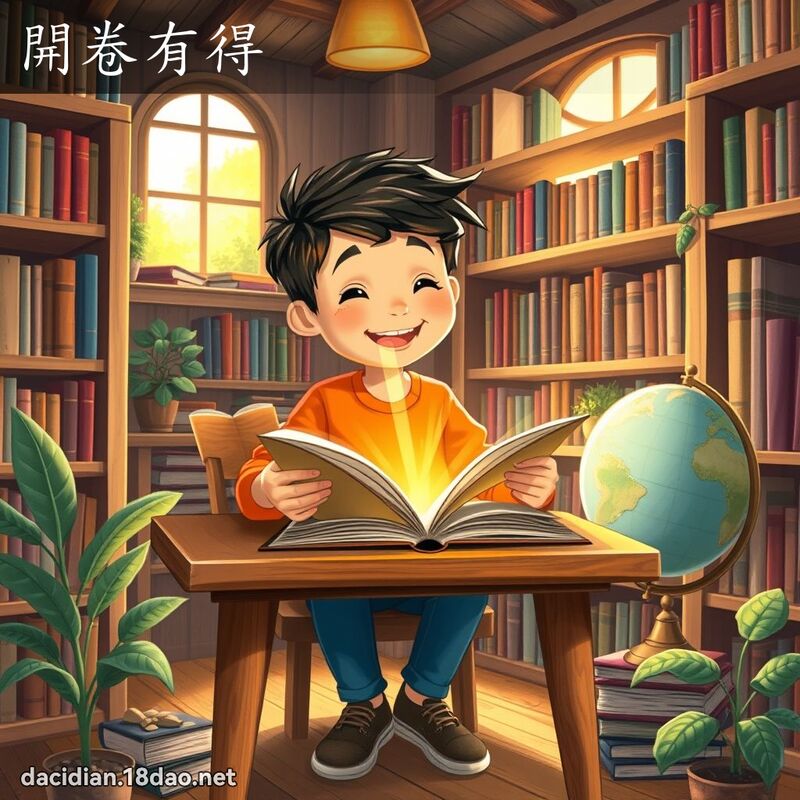 开卷有得 - 国语大辞典配图