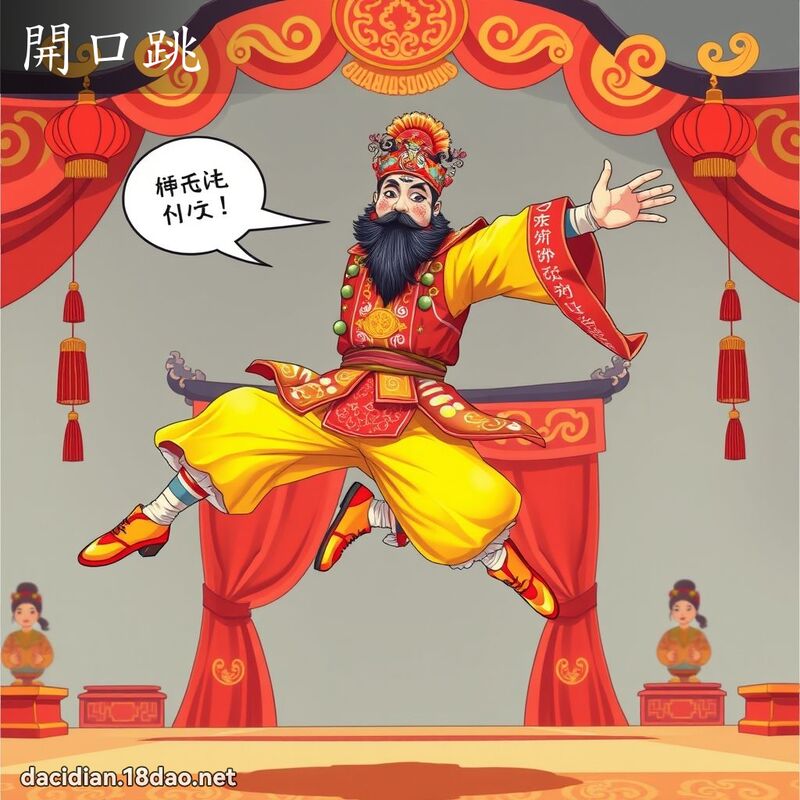 开口跳 - 国语大辞典配图