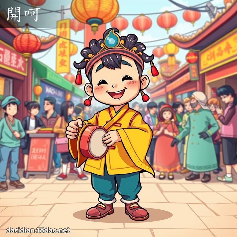开呵 - 国语大辞典配图