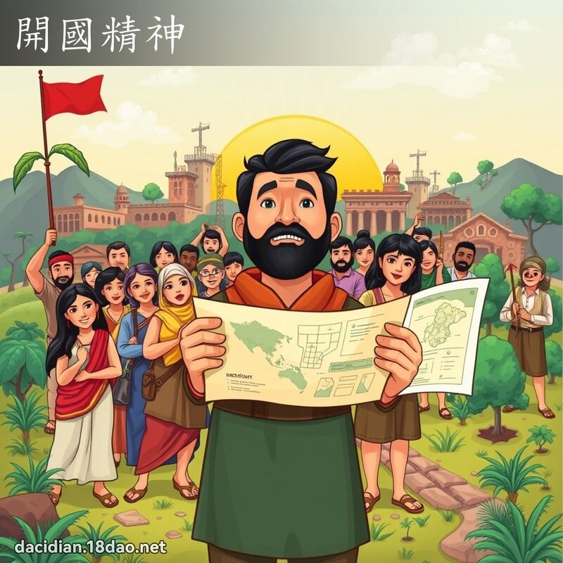 開國精神 - 國語大辭典配圖
