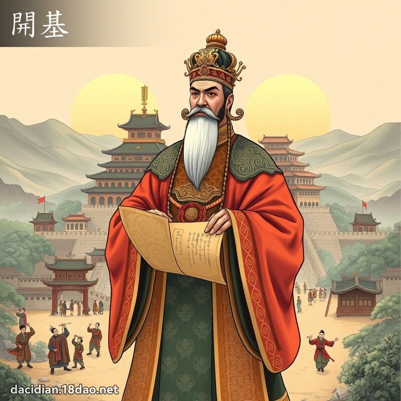開基 - 國語大辭典配圖