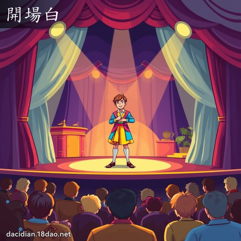 開場白 - 國語大辭典配圖