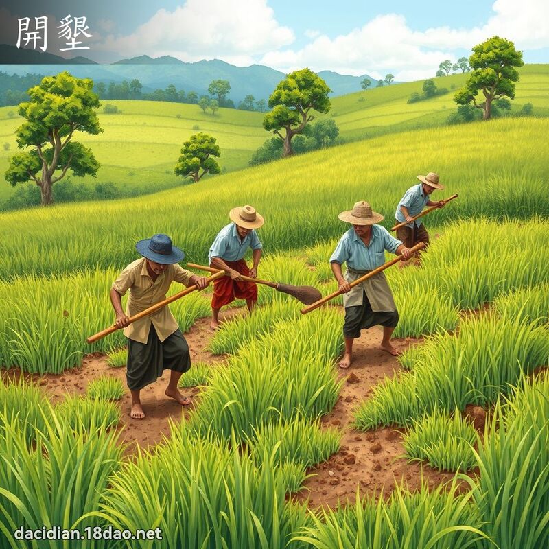 開墾 - 國語大辭典配圖