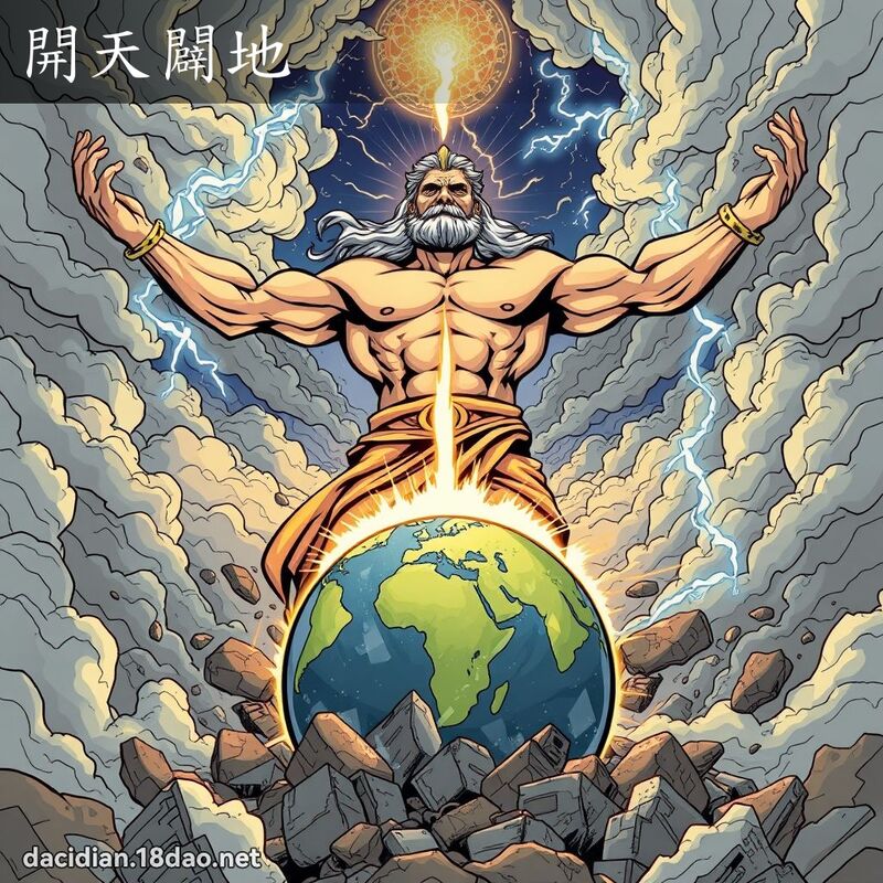 開天闢地 - 國語大辭典配圖