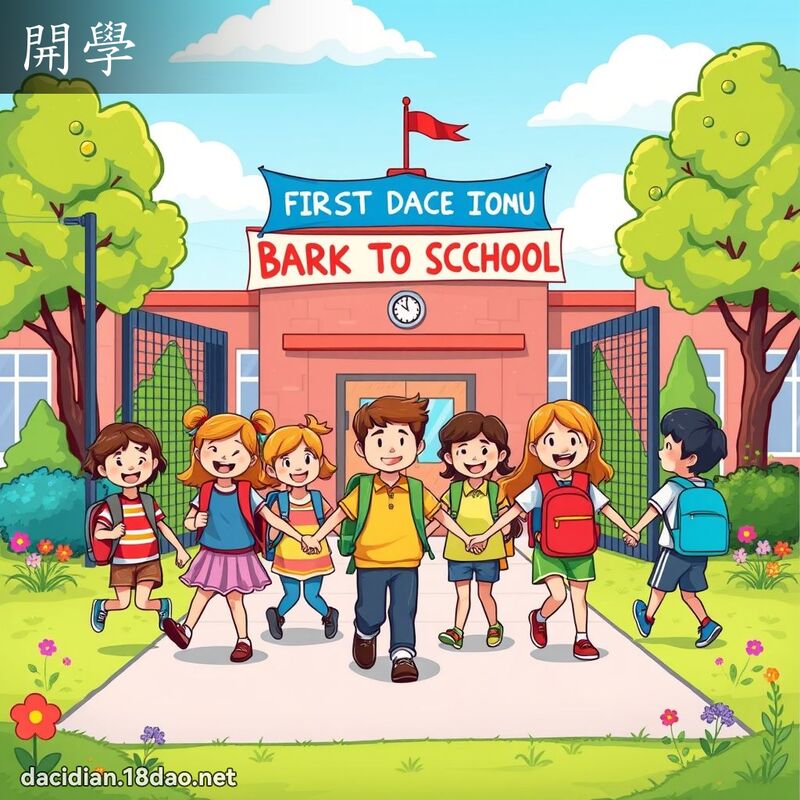 開學 - 國語大辭典配圖